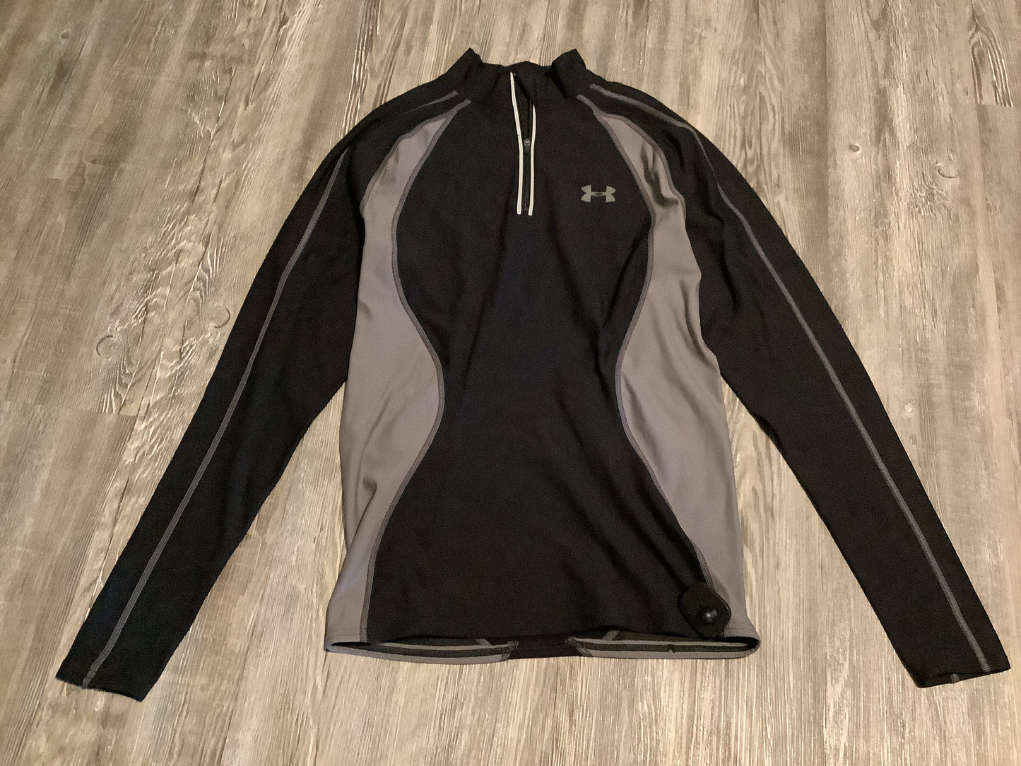 Athletic Jacket By Under Armour In Black, Size: L