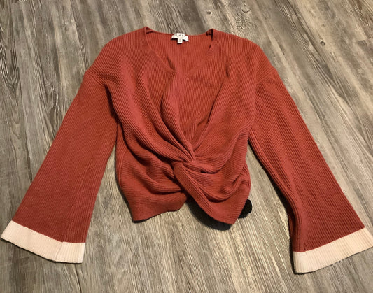 Top Long Sleeve By Gilli In Orange, Size: M