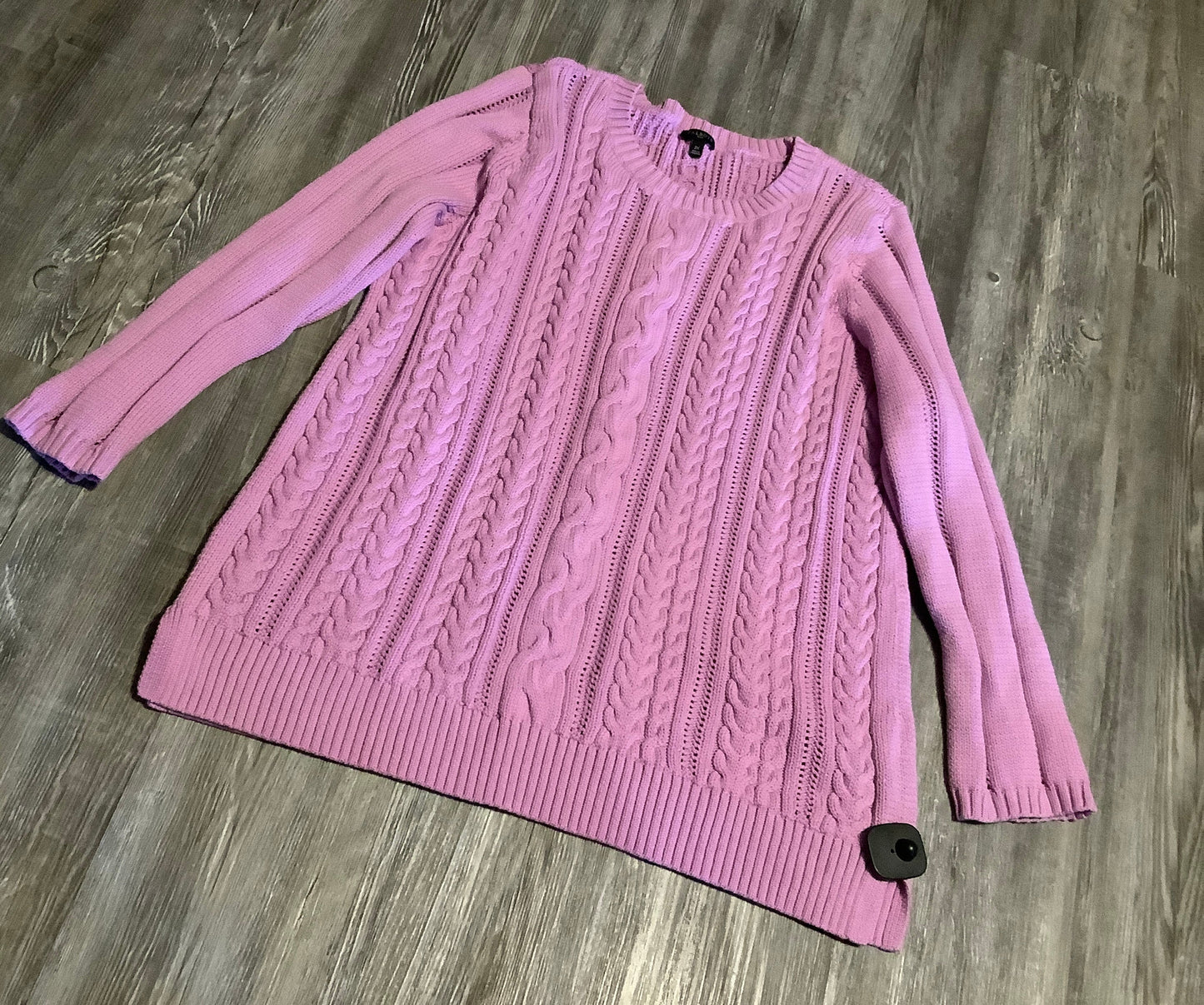 Sweater By Talbots In Purple, Size: 2x