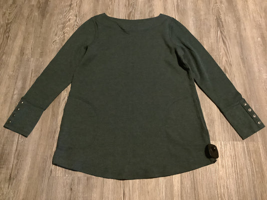 Top Long Sleeve By J. Jill In Green, Size: S