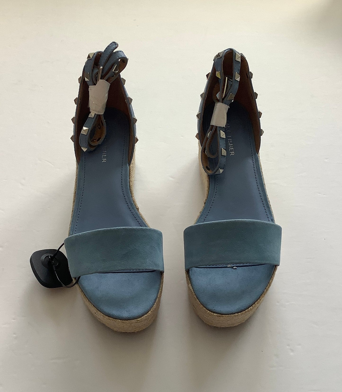 Shoes Heels Wedge By Marc Fisher In Blue, Size: 9