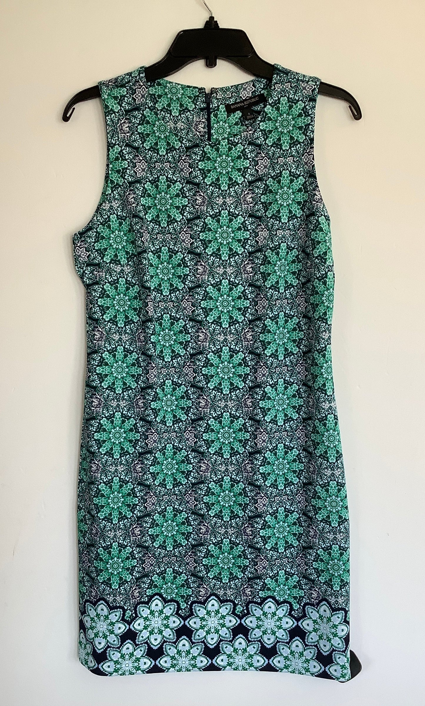 Dress Casual Midi By Banana Republic In Blue, Size: 4