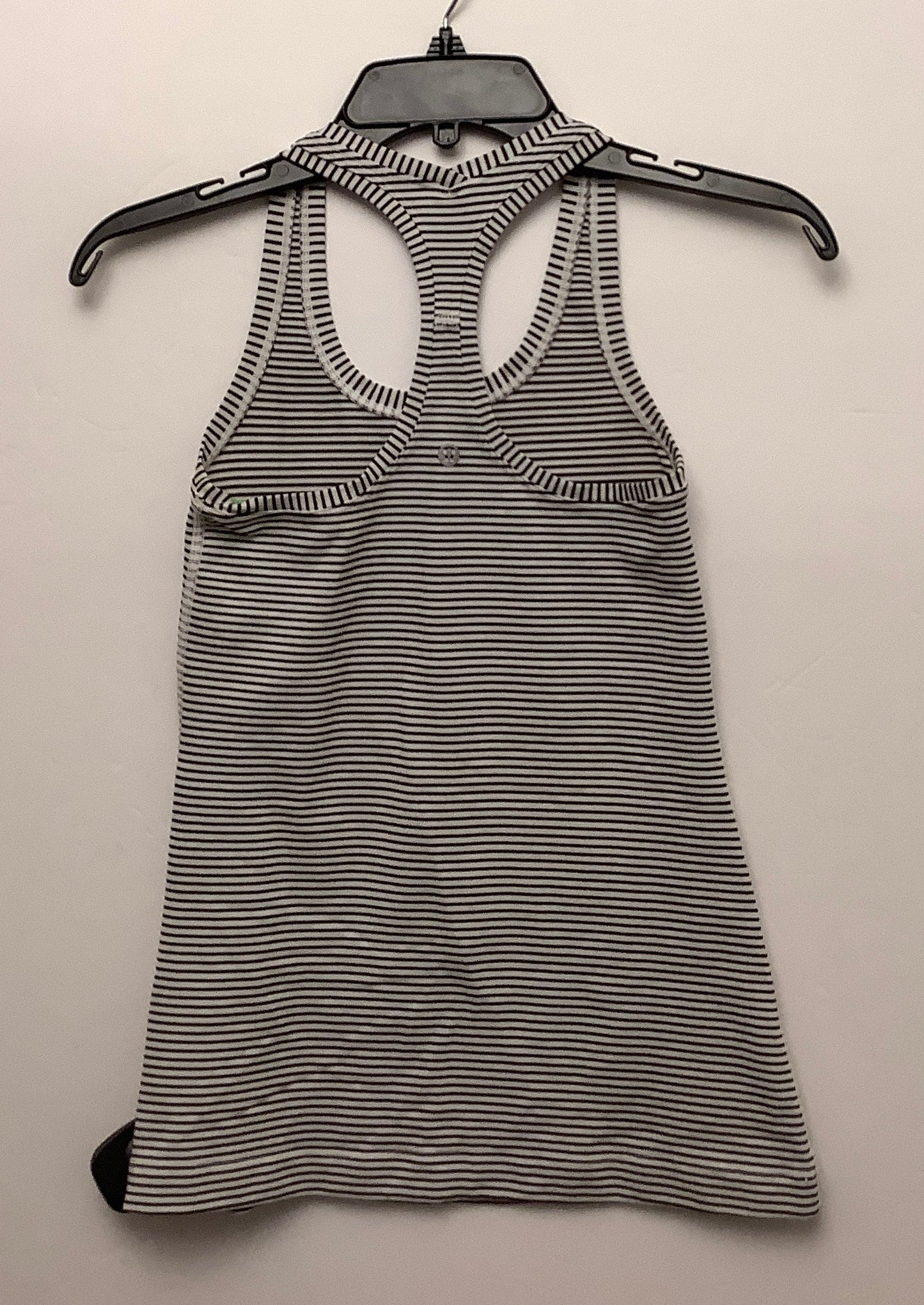 Athletic Tank Top By Lululemon In Striped Pattern, Size: M