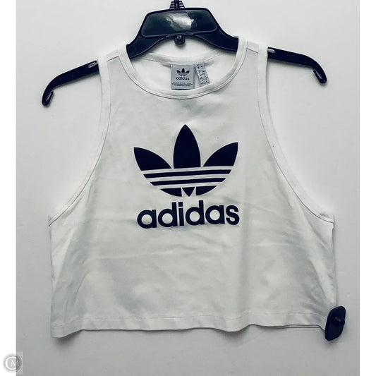 Tank Top By Adidas In White, Size: M