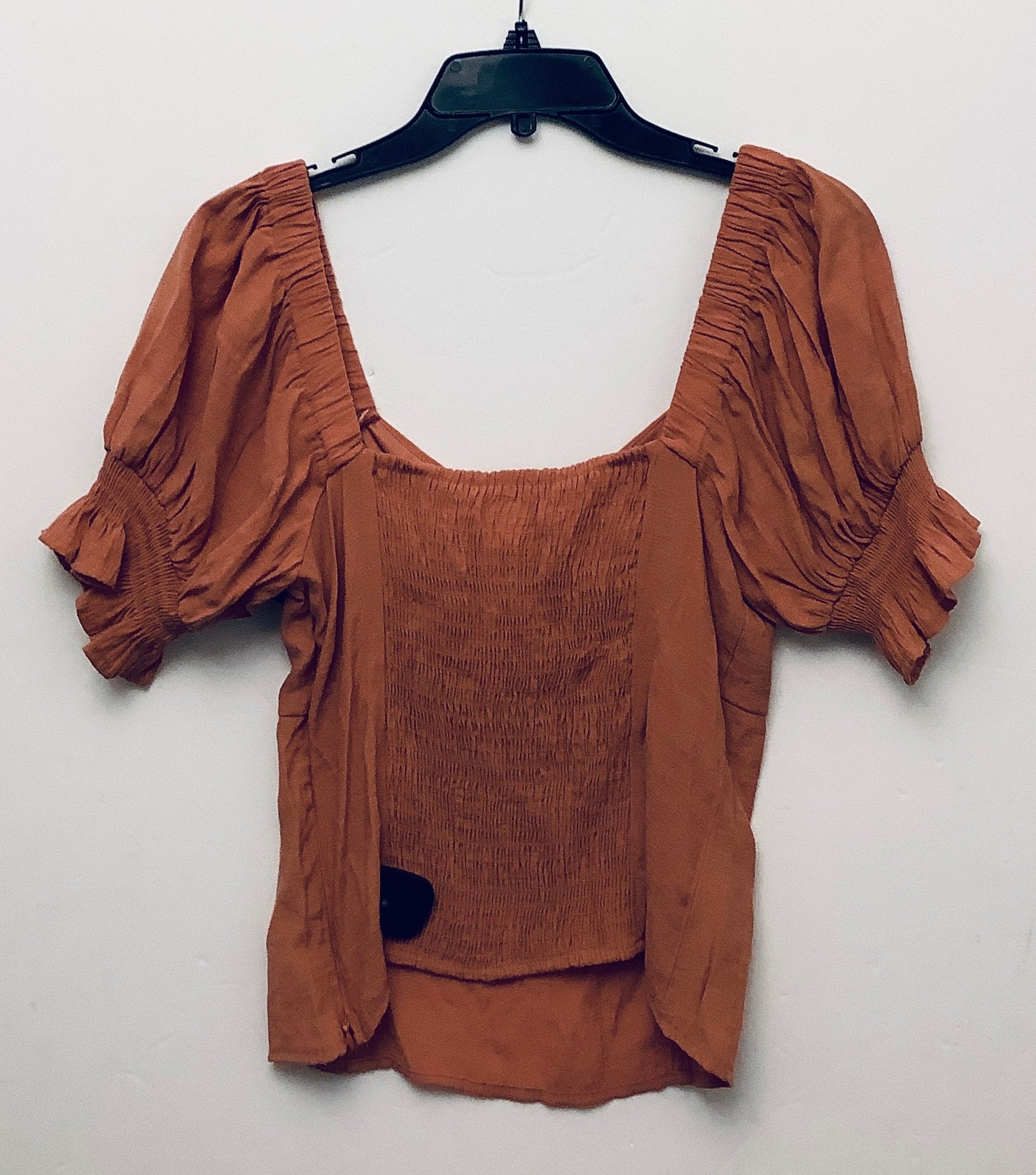 Top Short Sleeve By Nine West In Orange, Size: M