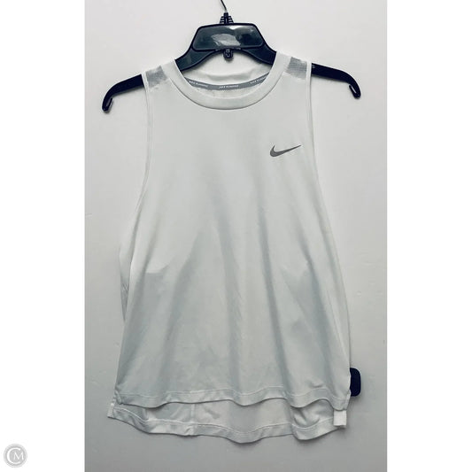 Athletic Tank Top By Nike In White, Size: L