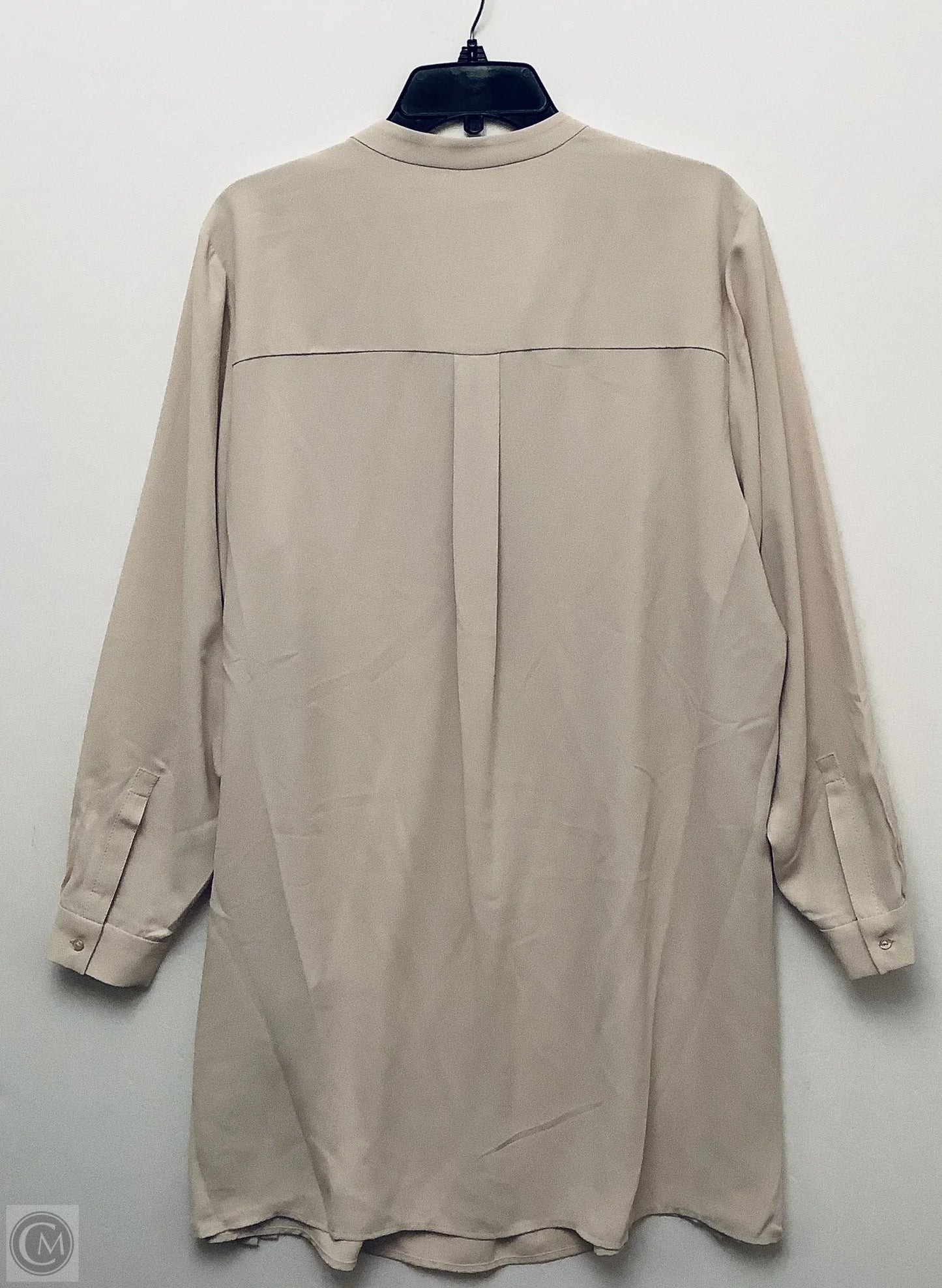 Top Long Sleeve By Anne Klein In Tan, Size: 1x