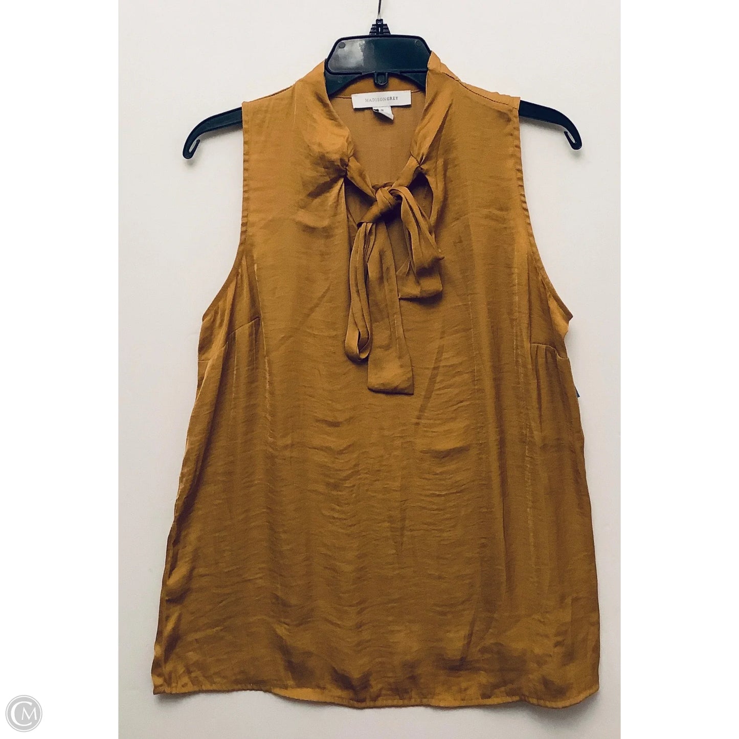 Top Sleeveless By Madison In Yellow, Size: M