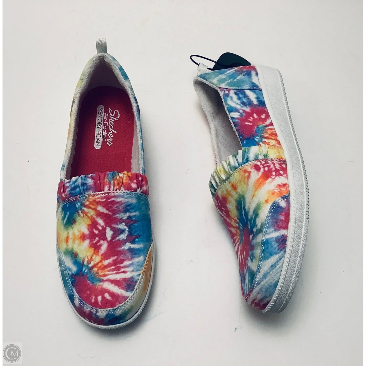 Shoes Athletic By Skechers In Tie Dye Print, Size: 10