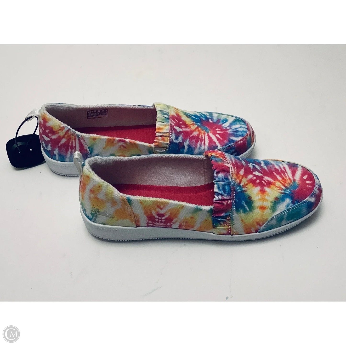 Shoes Athletic By Skechers In Tie Dye Print, Size: 10