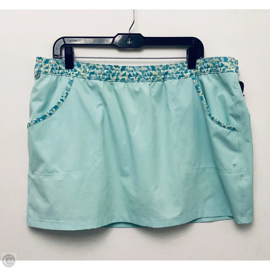Skort By Columbia In Teal, Size: Xl