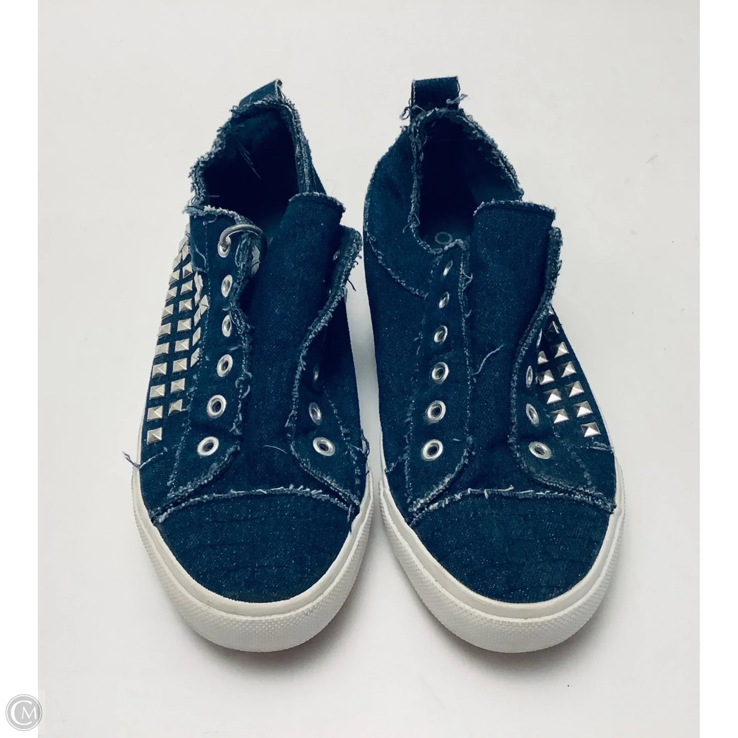 Shoes Sneakers By Yoki In Blue Denim, Size: 7