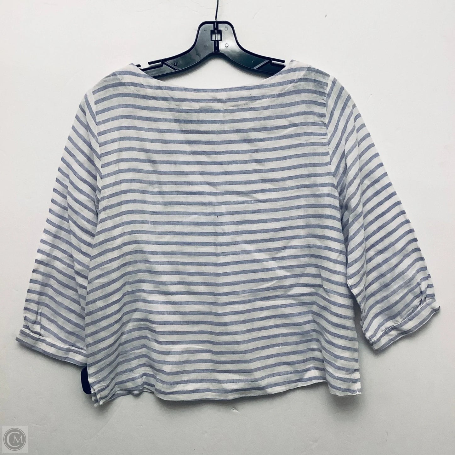 Top Short Sleeve Designer By Halston In Striped Pattern, Size: S