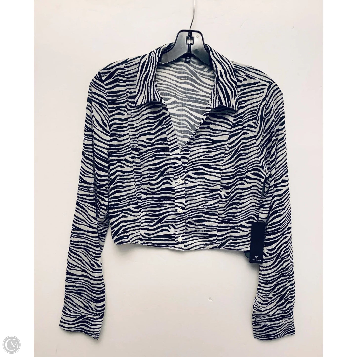 Top Long Sleeve By Lulus In Animal Print, Size: M