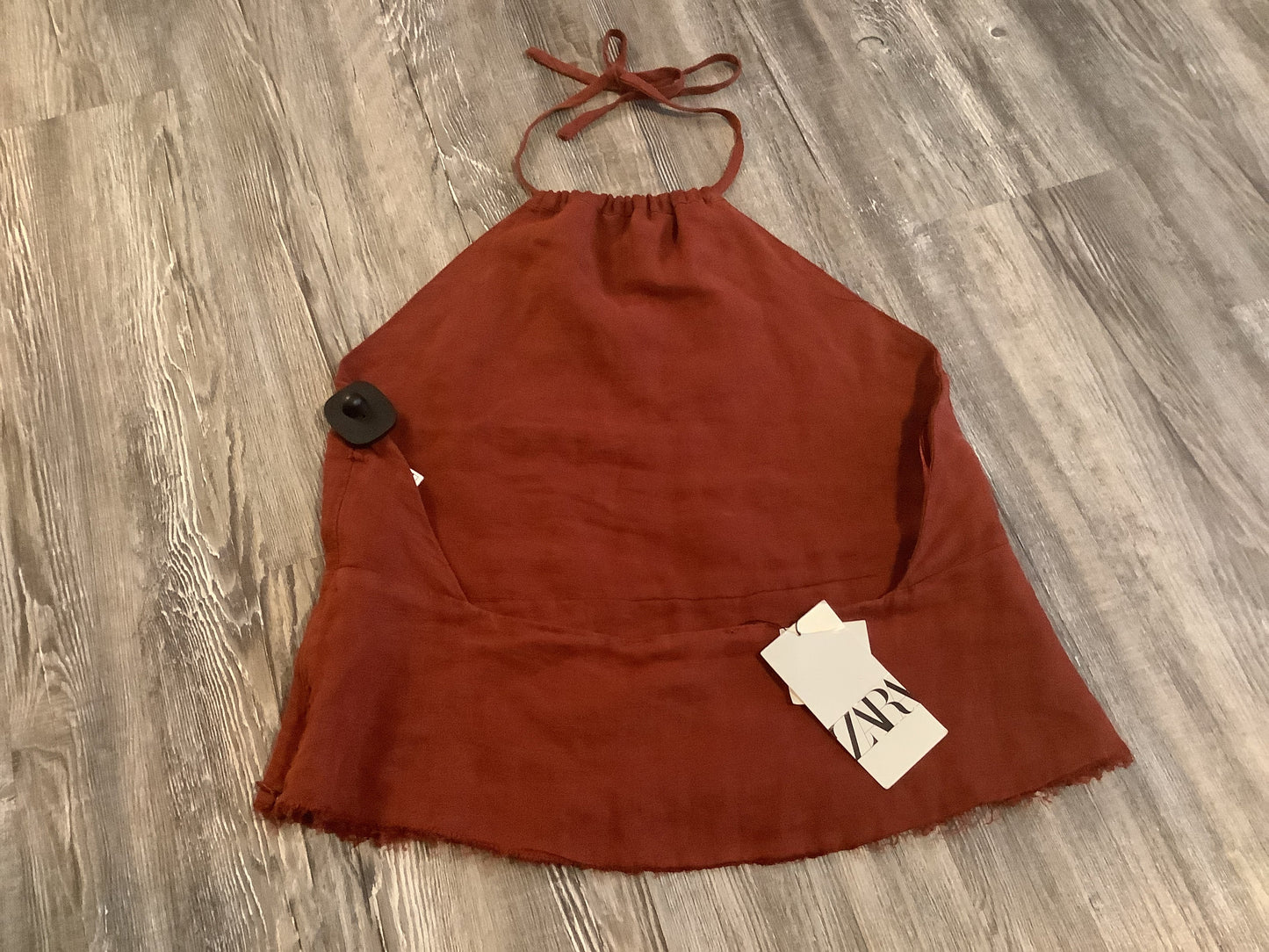 Red Top Sleeveless Zara, Size Xl