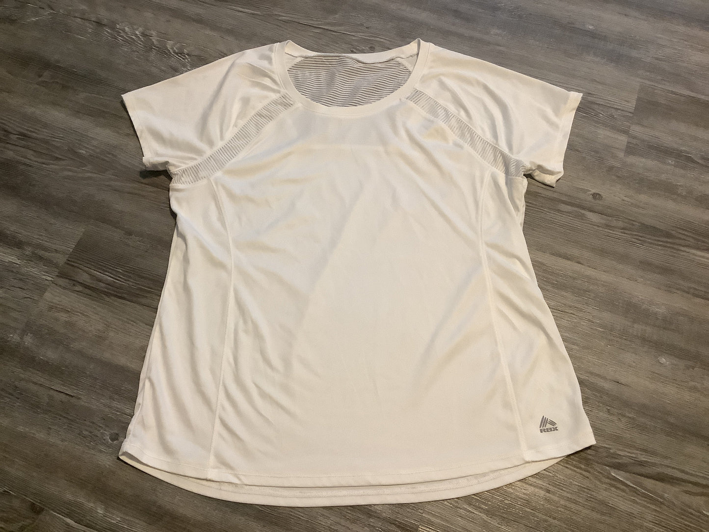 White Athletic Top Short Sleeve Rbx, Size L