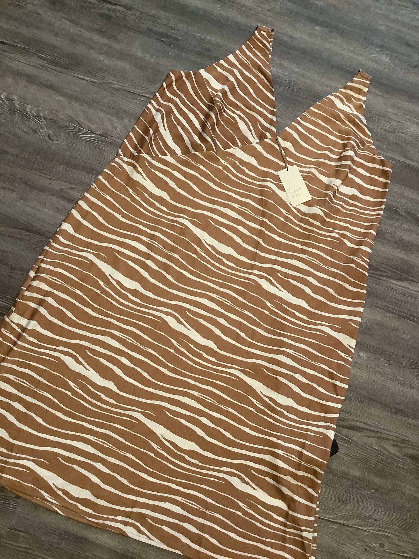 Brown Dress Casual Short A New Day, Size Xxl