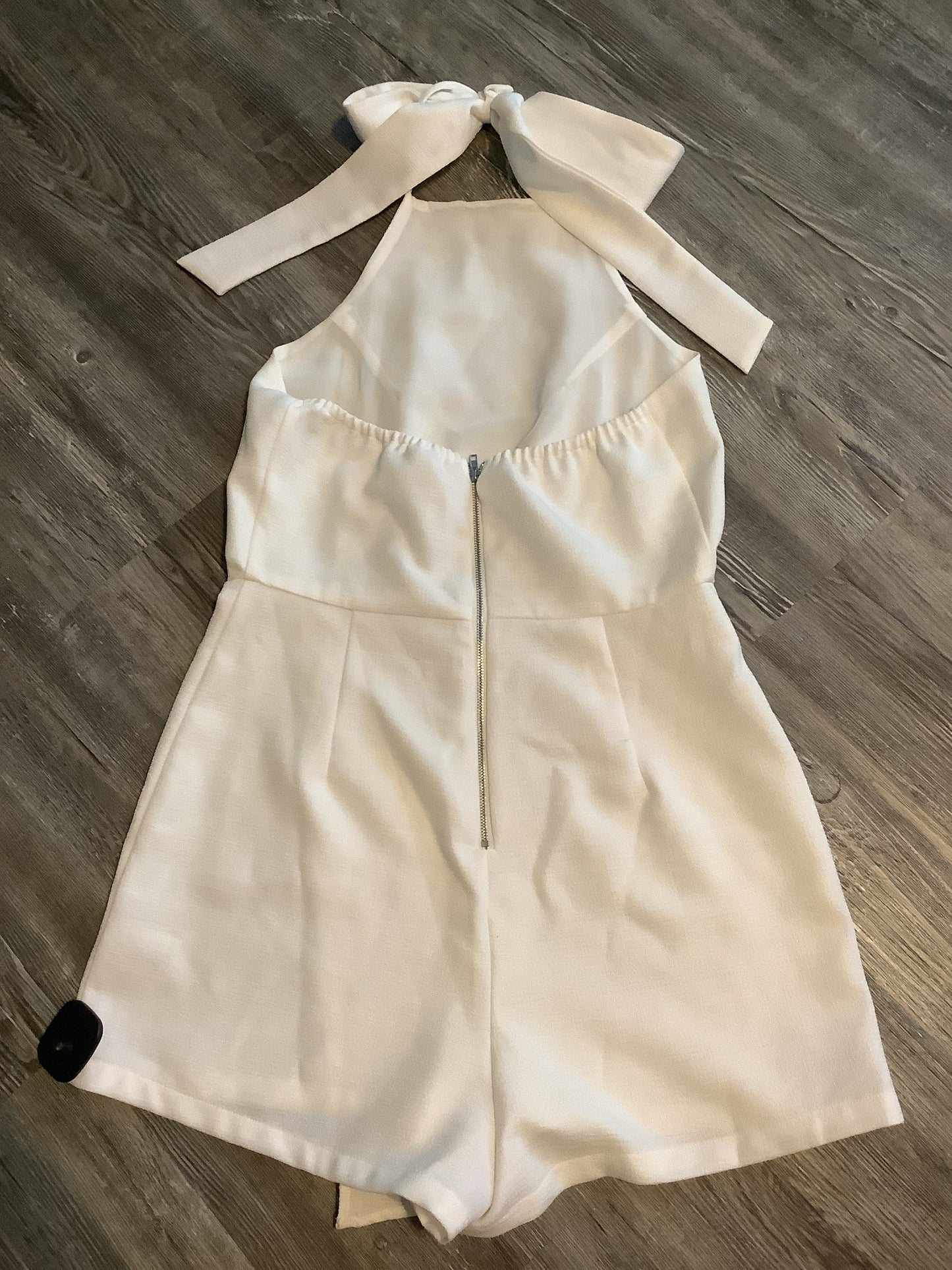 Romper By Glam In White, Size: M