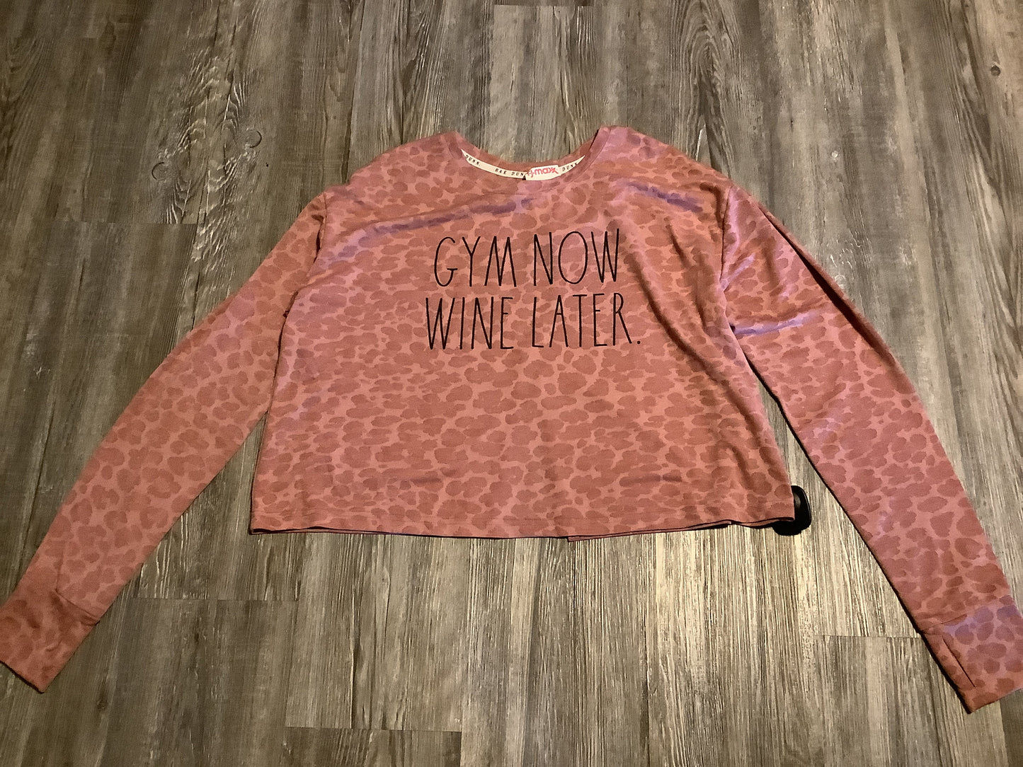 Athletic Top Long Sleeve Crewneck By Clothes Mentor In Pink, Size: L