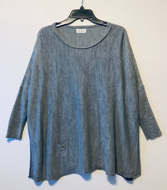 Sweater By Mer Sea In Grey, Size: L