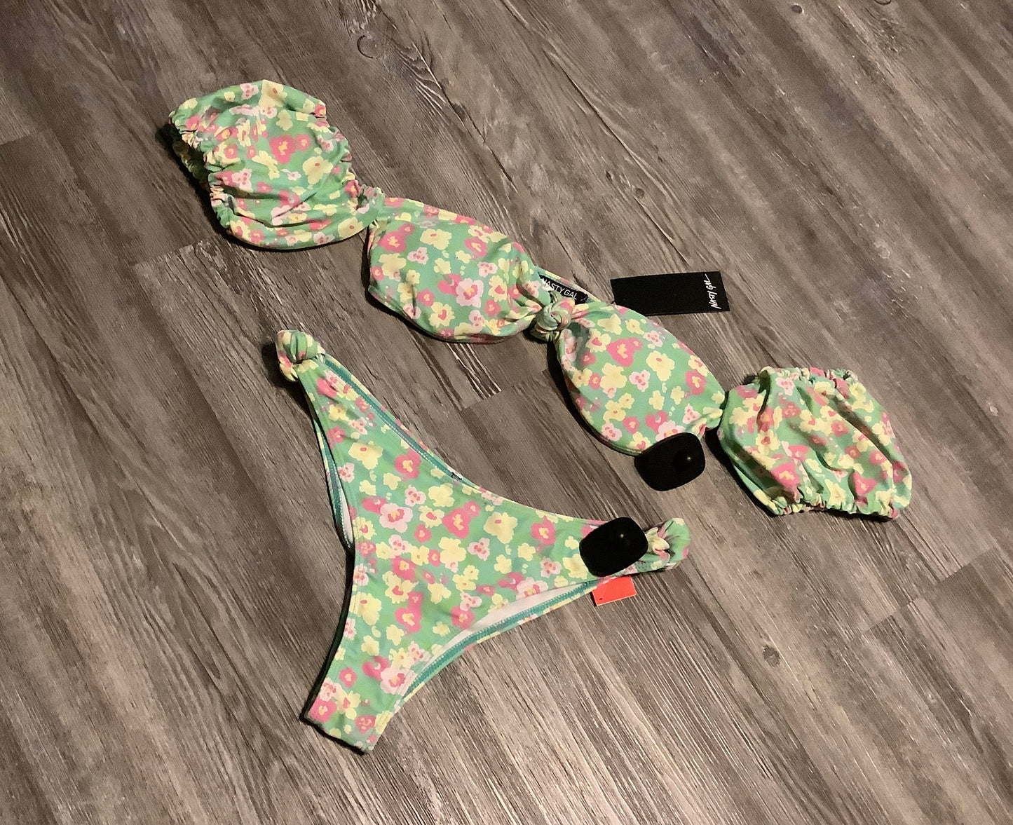 Floral Print Swimsuit 2pc Nasty Gal, Size 8