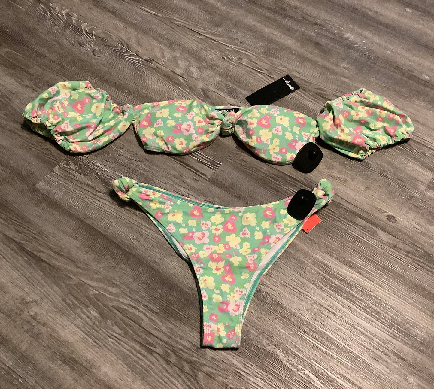 Floral Print Swimsuit 2pc Nasty Gal, Size 8