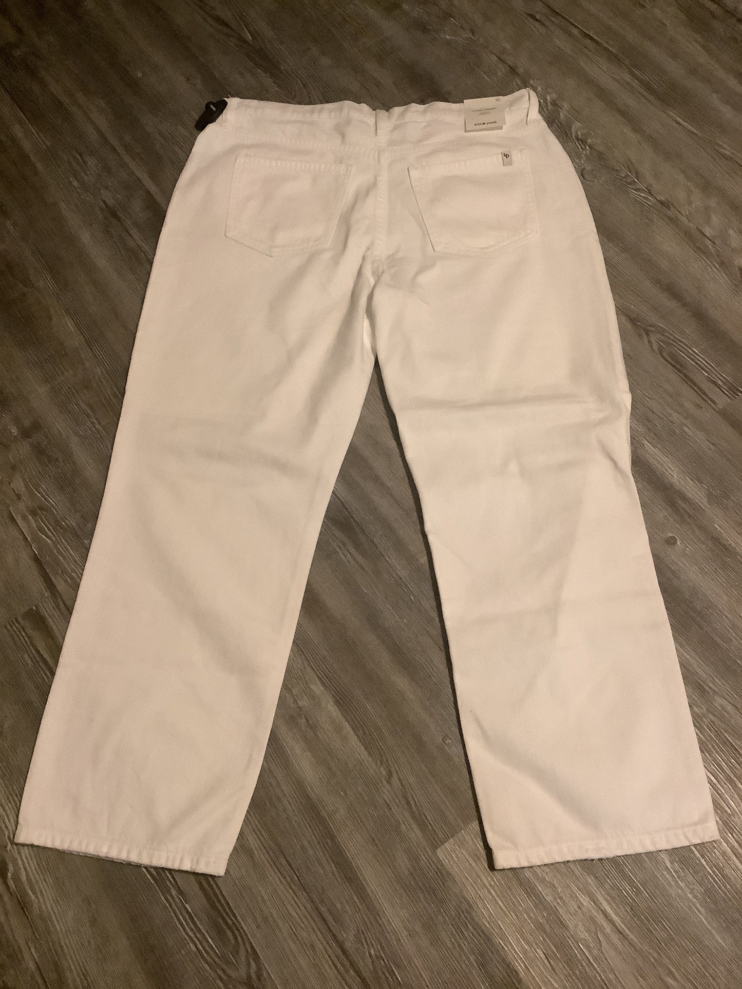 White Jeans Straight Sneak Peek, Size 12