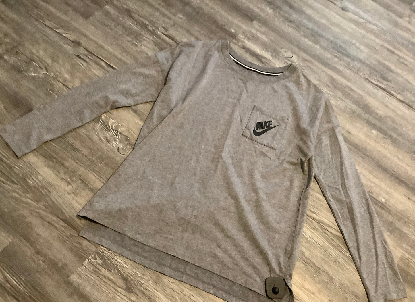 Grey Top Long Sleeve Nike, Size S