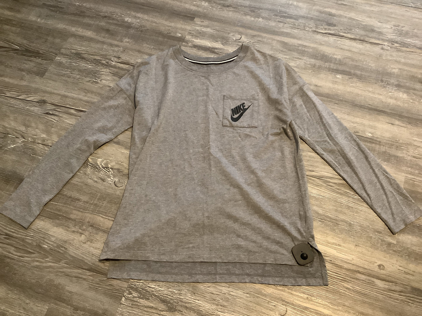 Grey Top Long Sleeve Nike, Size S