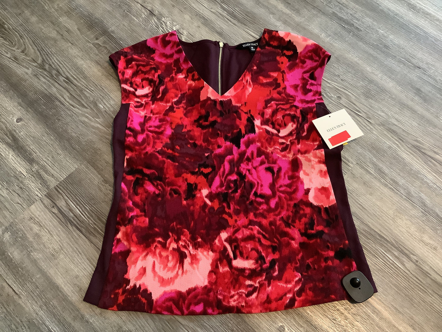 Top Sleeveless By Ellen Tracy In Red, Size: M