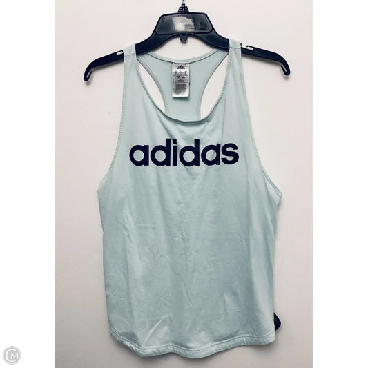 Athletic Tank Top By Adidas In Green, Size: L