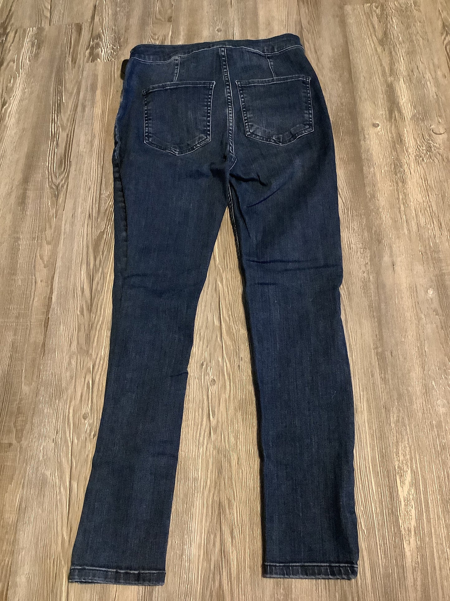 Jeans Skinny By Free People In Blue Denim, Size: 6