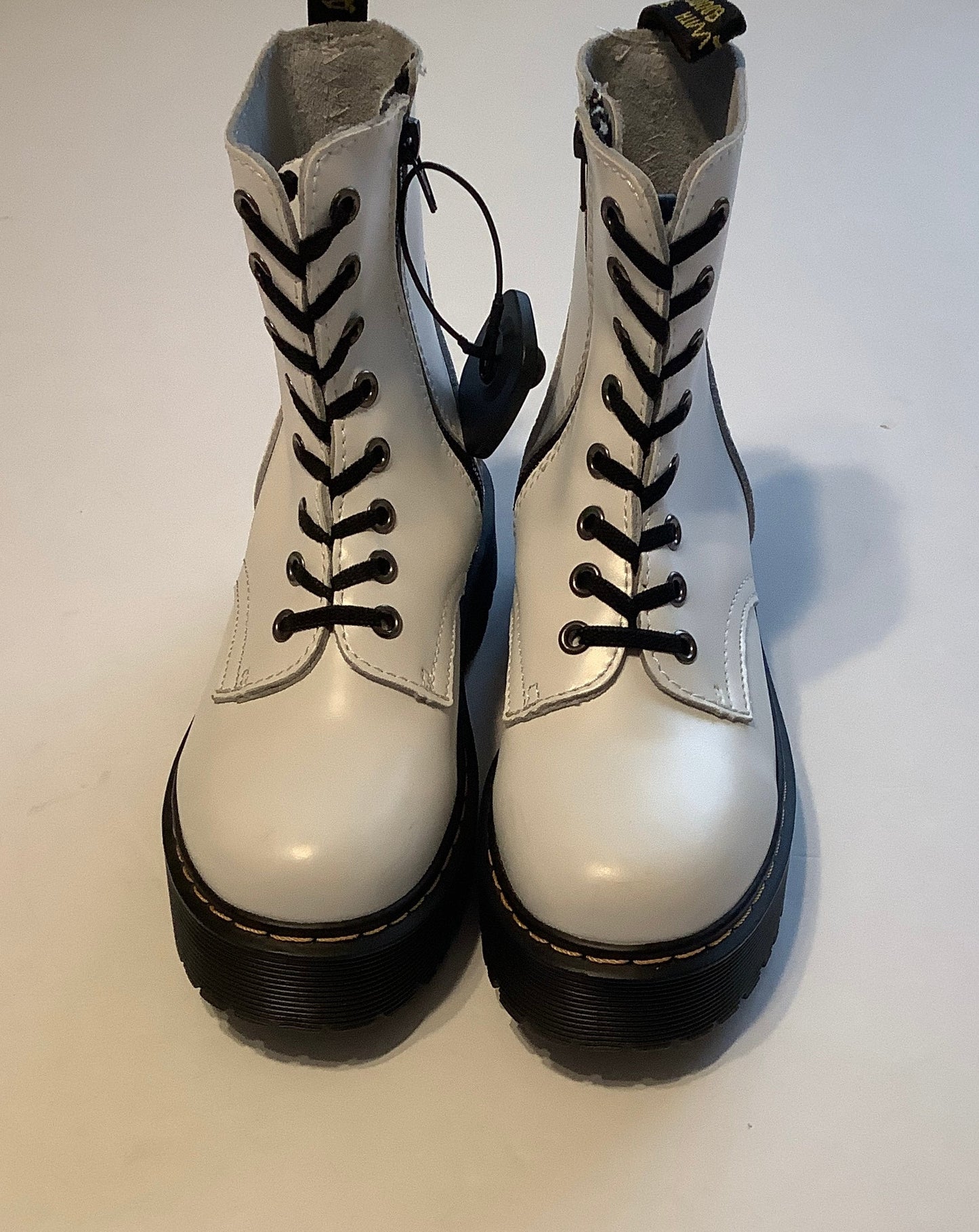 Boots Combat By Dr Martens In White, Size: 6