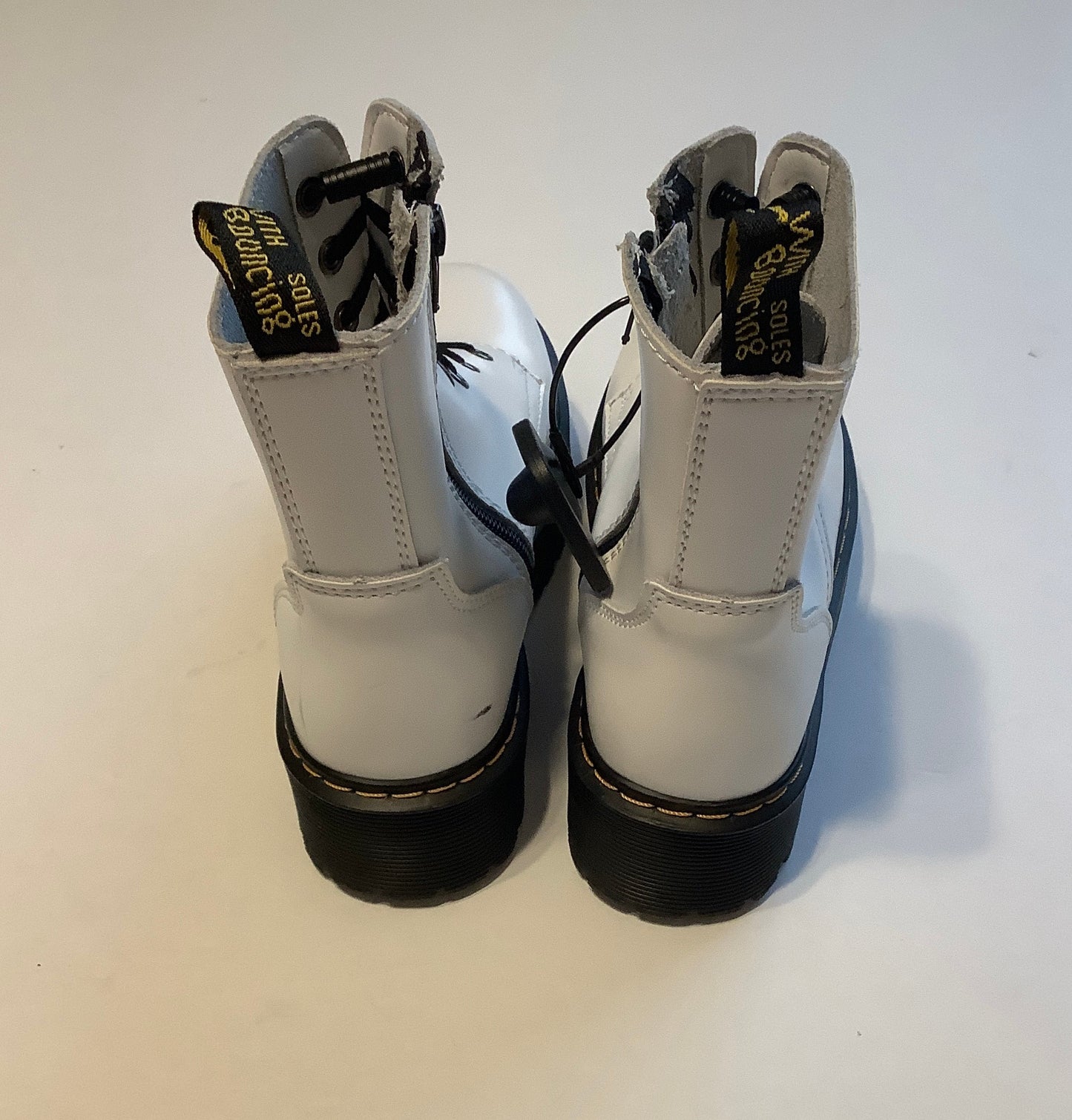 Boots Combat By Dr Martens In White, Size: 6