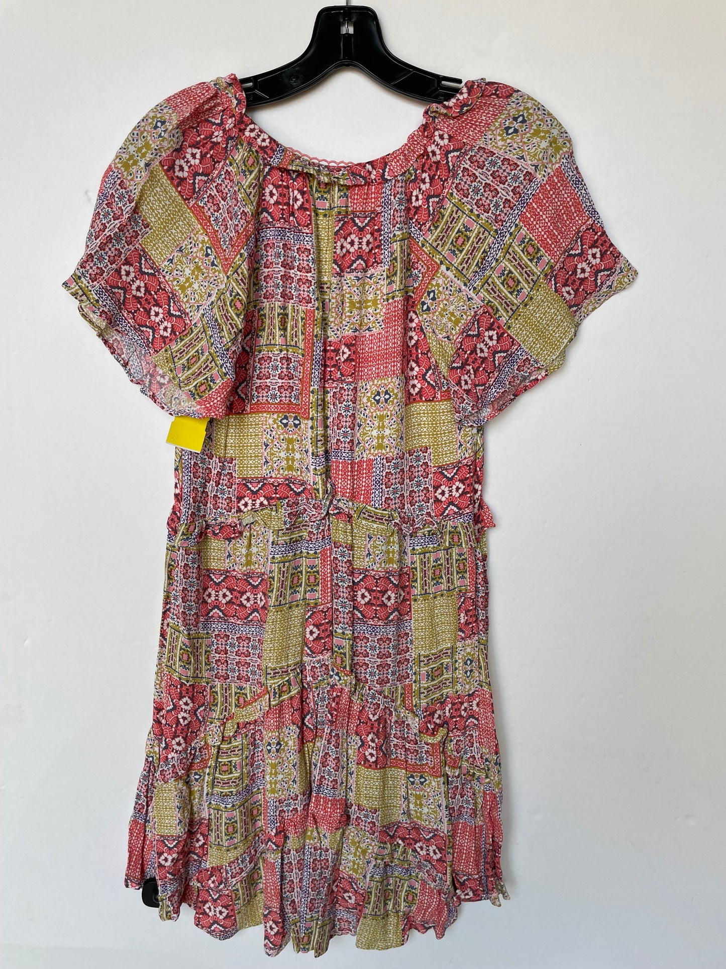 Dress Casual Short By Anthropologie In Orange & Pink, Size: Xs