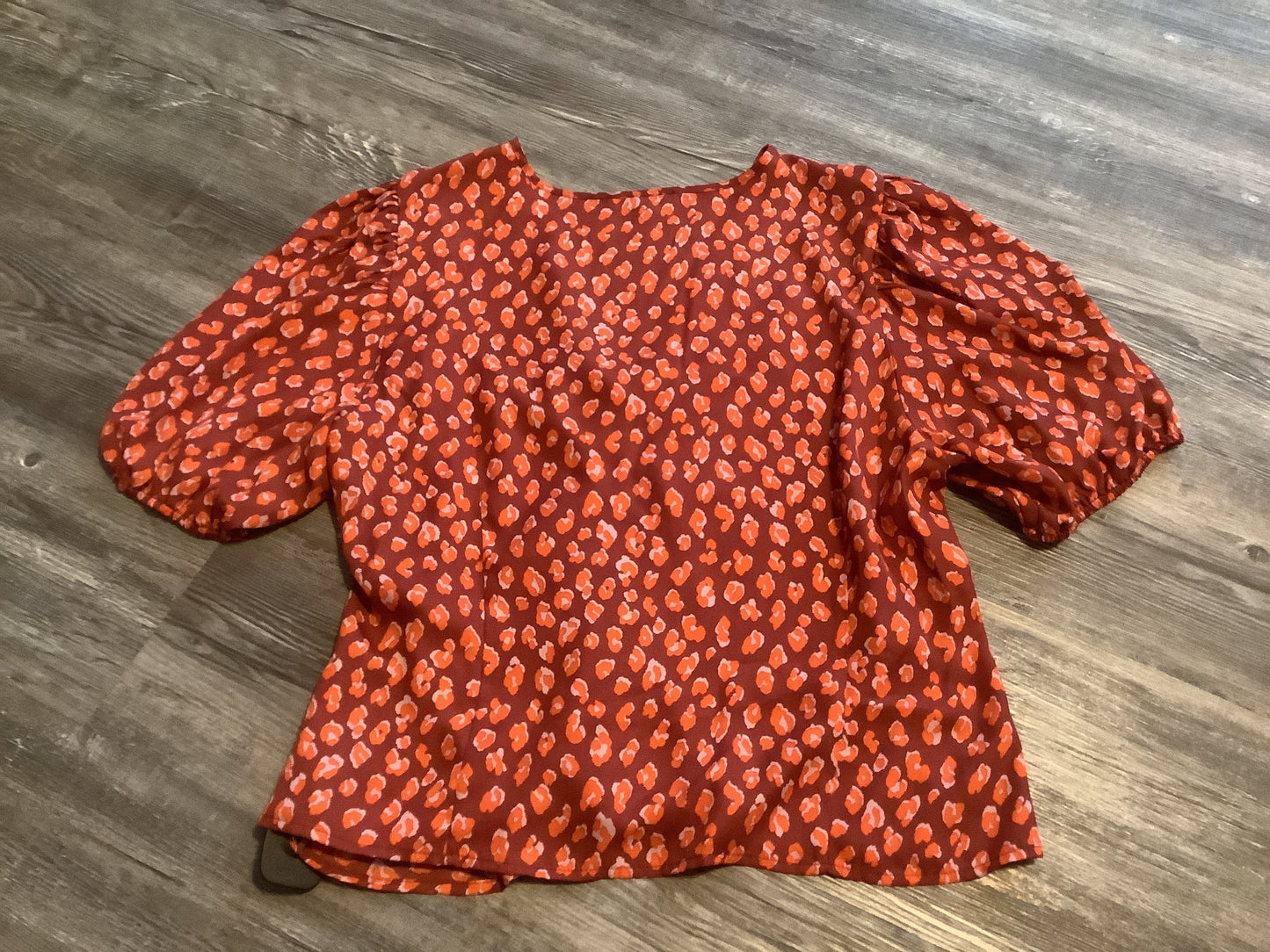 Animal Print Top Short Sleeve Clothes Mentor, Size Xxl