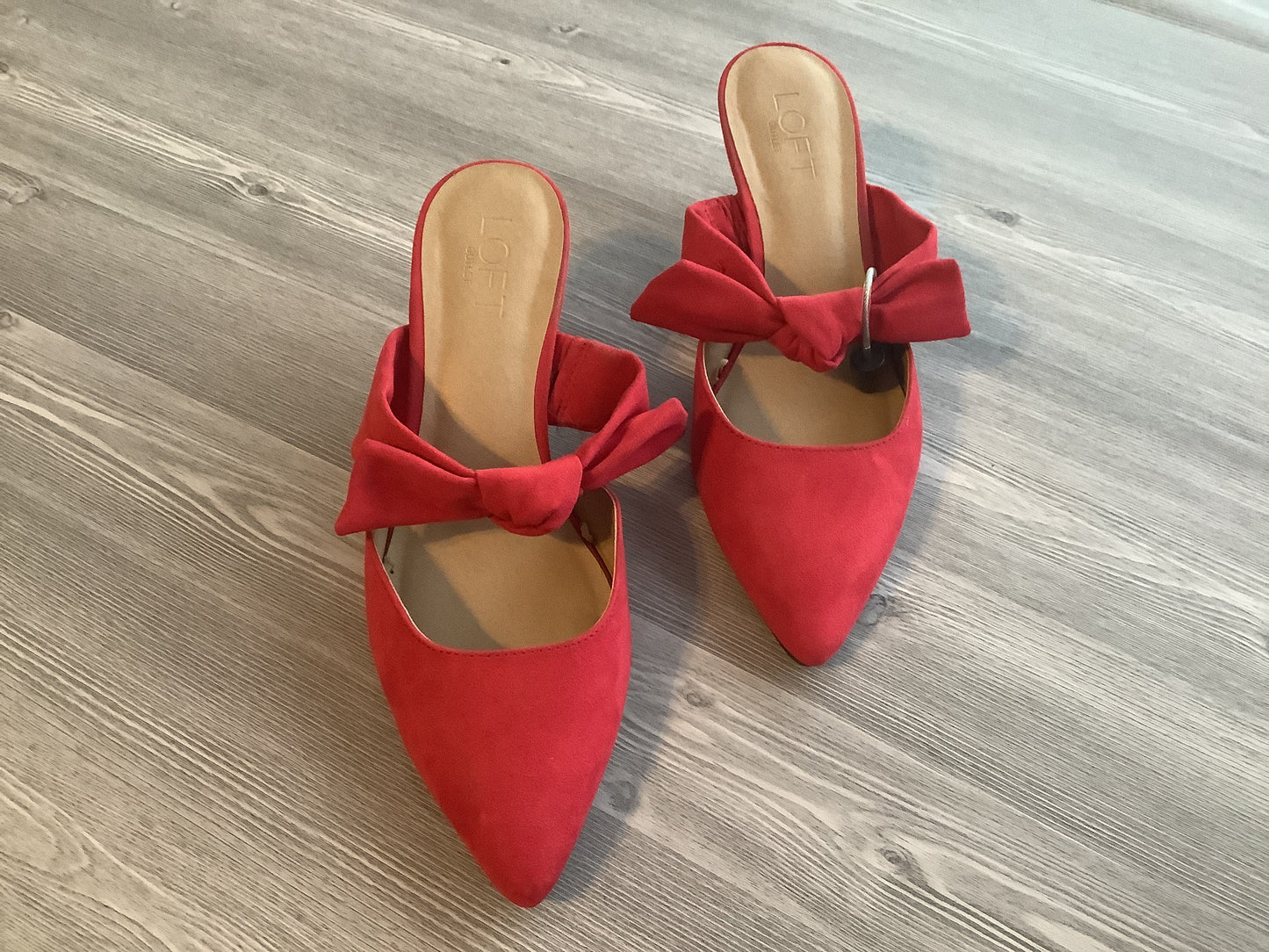 Red Shoes Heels Kitten Loft, Size 8