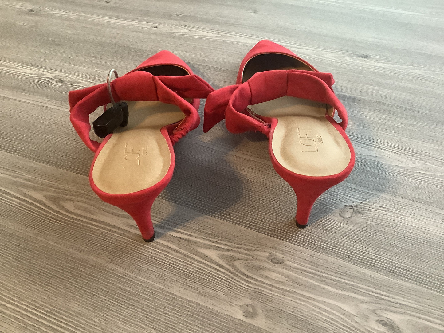 Red Shoes Heels Kitten Loft, Size 8