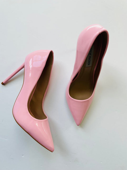Pink Shoes Heels Stiletto Steve Madden, Size 7.5