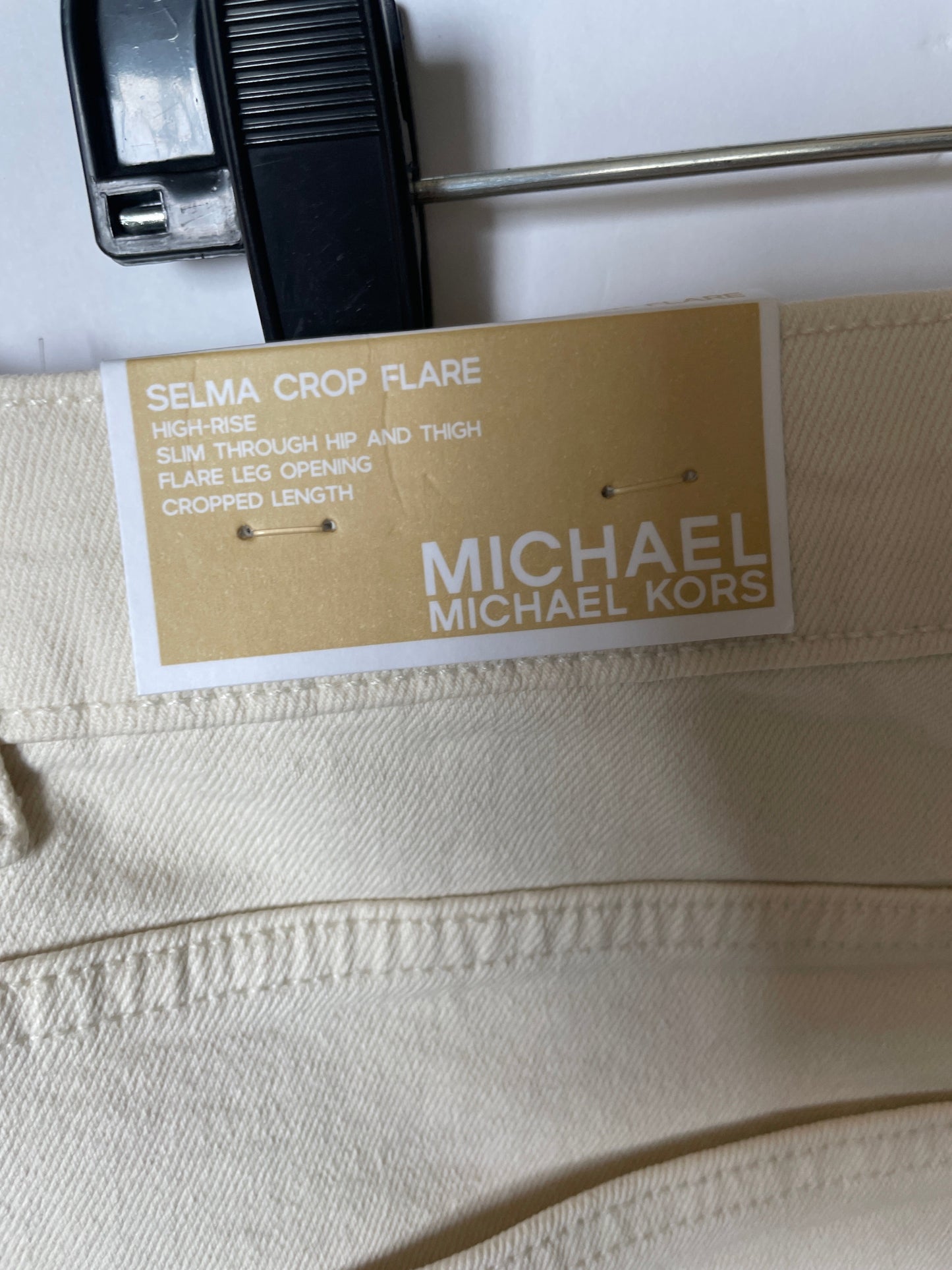 White Jeans Flared Michael Kors, Size 14