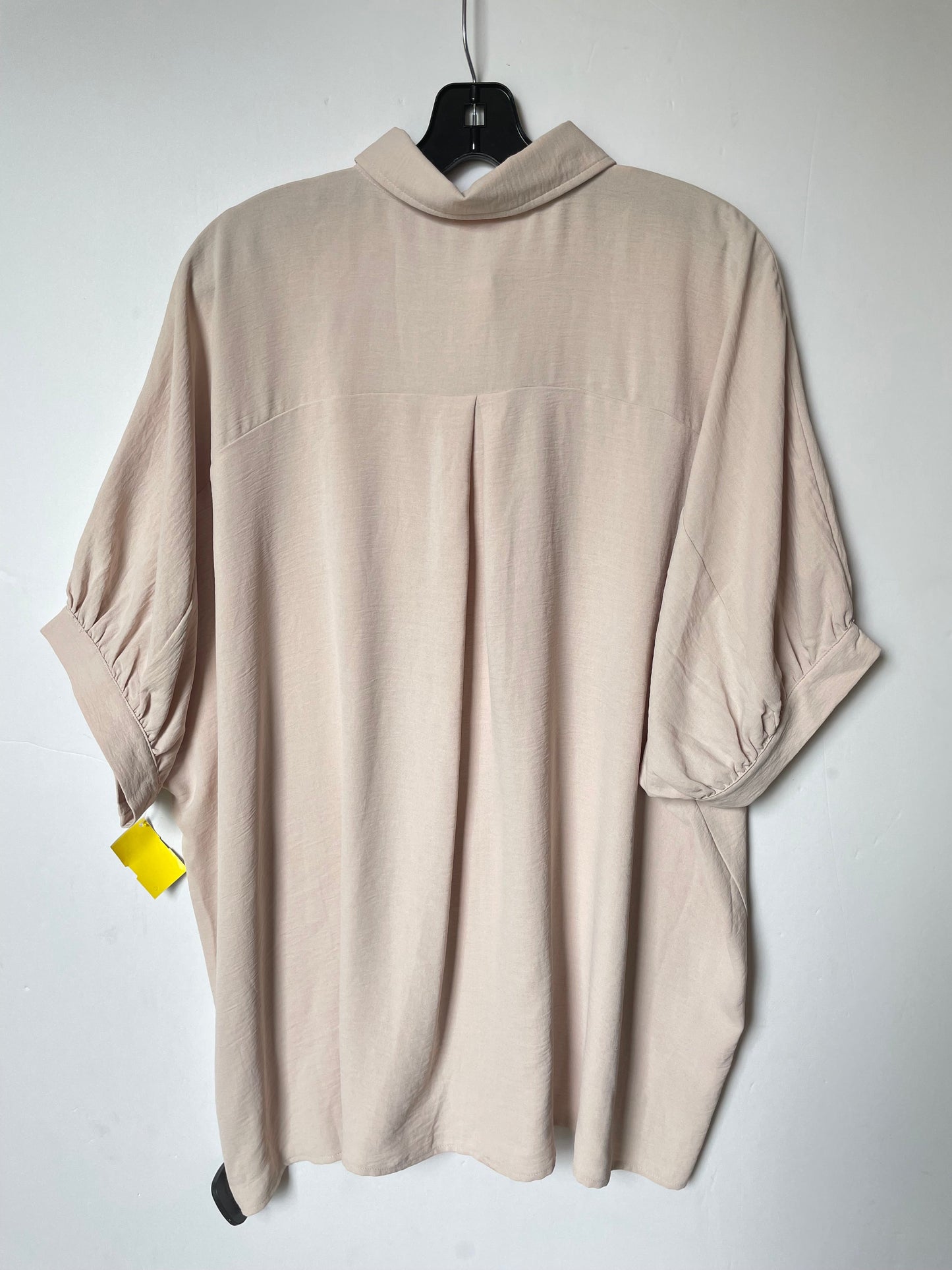 Tan Top Short Sleeve Clothes Mentor, Size M