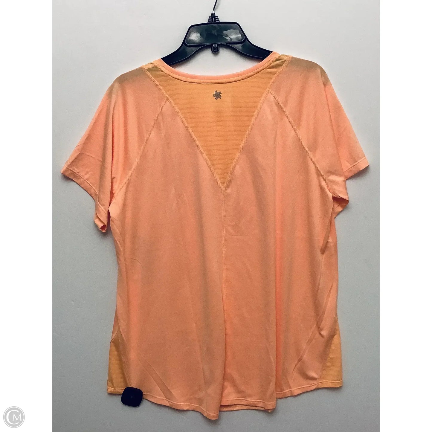 Athletic Top Short Sleeve By Tek Gear In Orange, Size: Xl