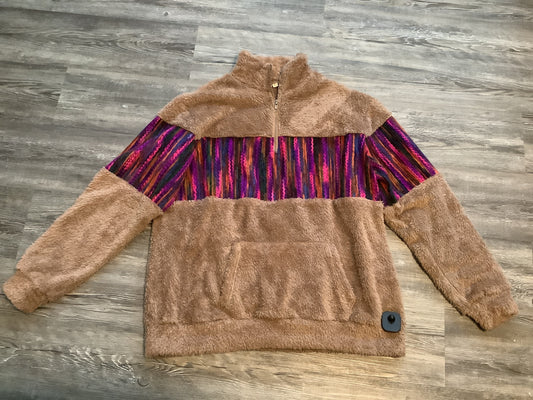 Brown Jacket Faux Fur & Sherpa Clothes Mentor, Size L