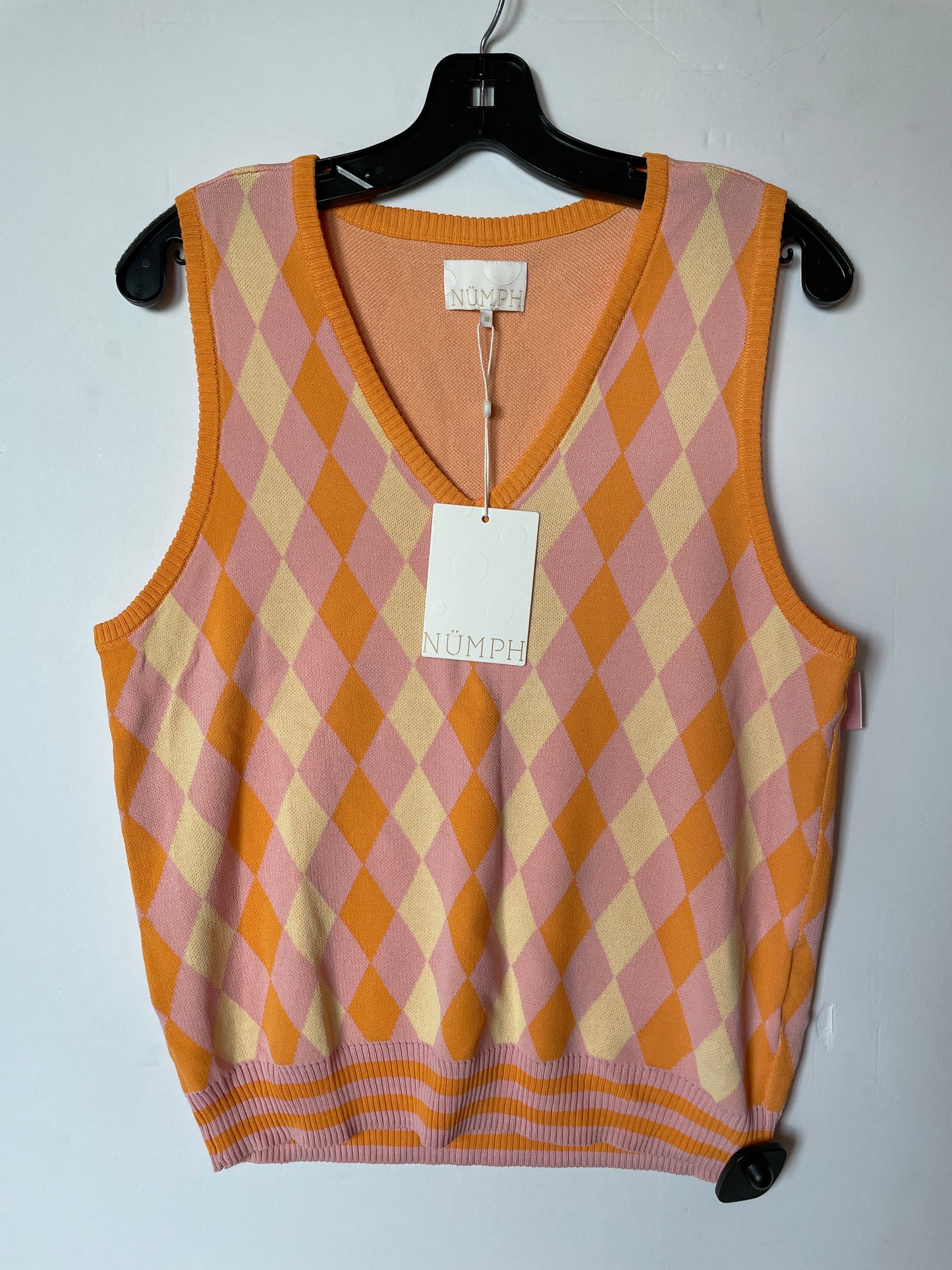 Orange & Pink Vest Other Numph, Size M
