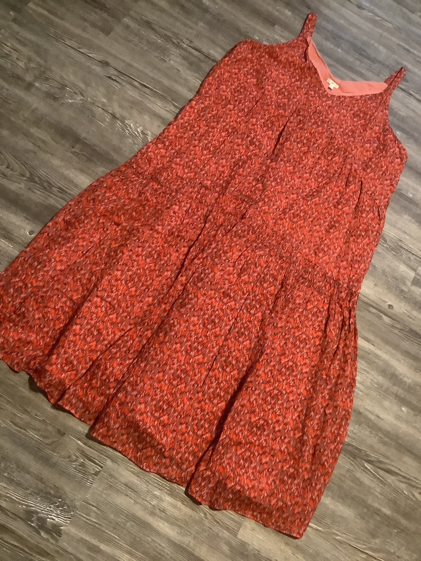 Pink & Red Dress Casual Maxi Joie, Size Xxl