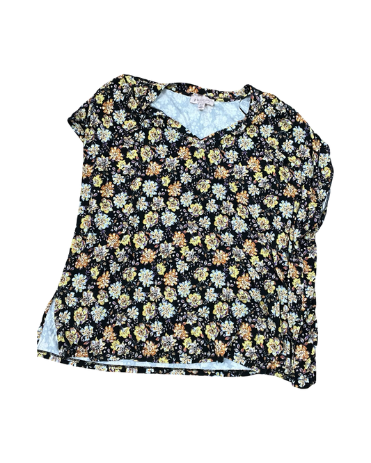 Top Ss By Philosophy In Black & Yellow, Size:2X