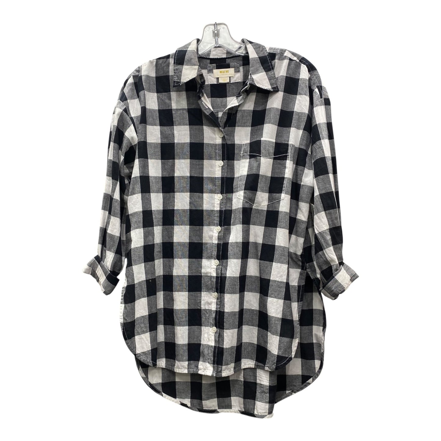 Top Ls By Maeve In Black & White, Size:Xs