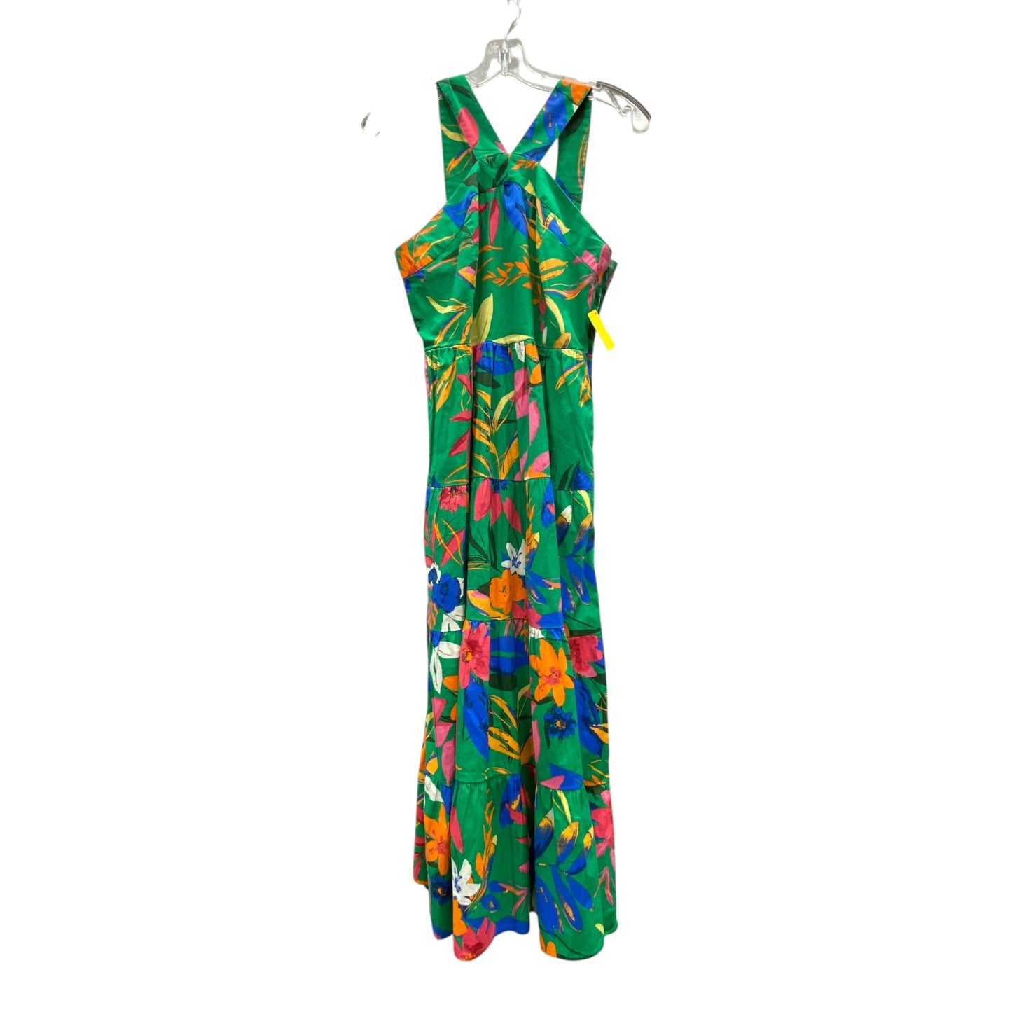 Dress Casual Maxi By J. Crew In Green & Grey, Size:S