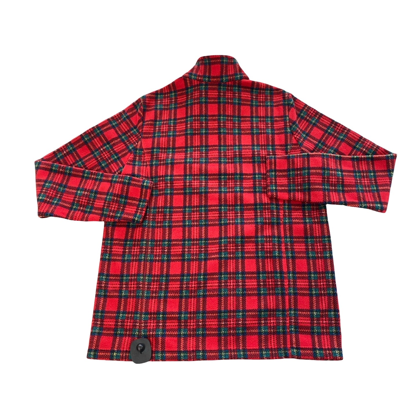 Jacket Fleece By Lands End In Plaid Pattern, Size:S