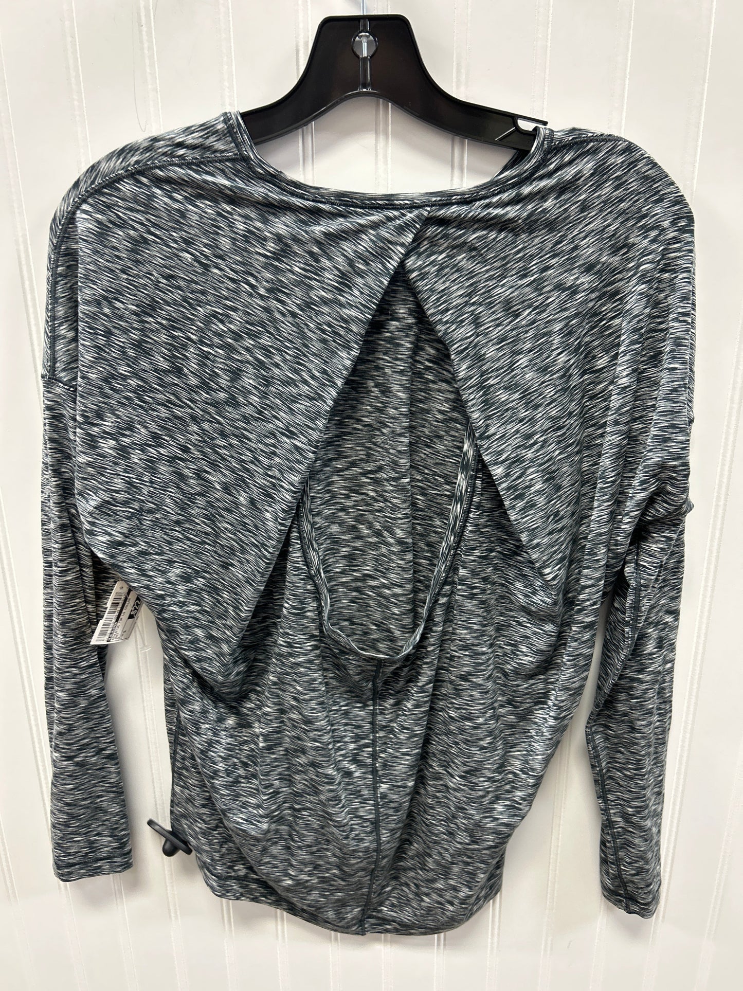Athletic Top Ls Collar By Lululemon In Grey, Size:S